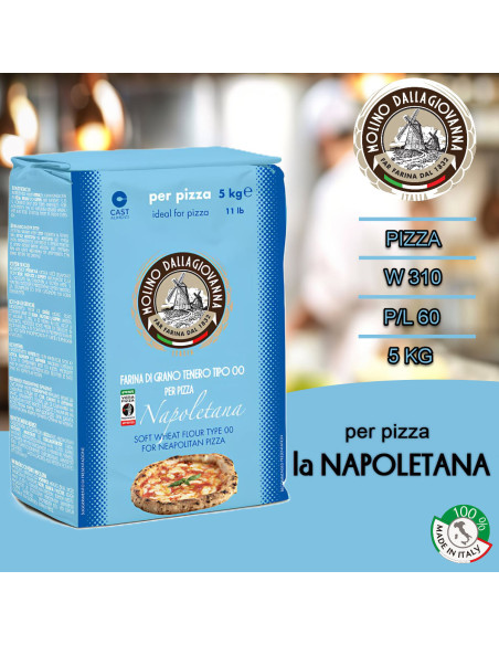 Molino Dallagiovanna La Napoletana Tipo "00" pizza flour 5 kg.