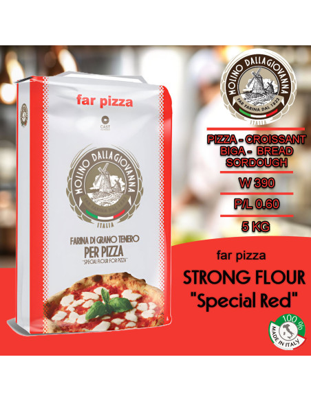 Molino Dallagiovanna S ROSSA Tipo "00" extra strong flour 5 kg.