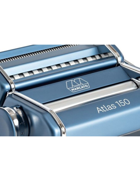 MARCATO Atlas สีฟ้า เครื่องรีดแป้งและตัดเส้นพาสต้า รุ่น AT-150-BLU MARCATO Atlas สีฟ้า เครื่องรีดแป้งและตัดเส้นพาสต้า รุ่น AT-150-BLU