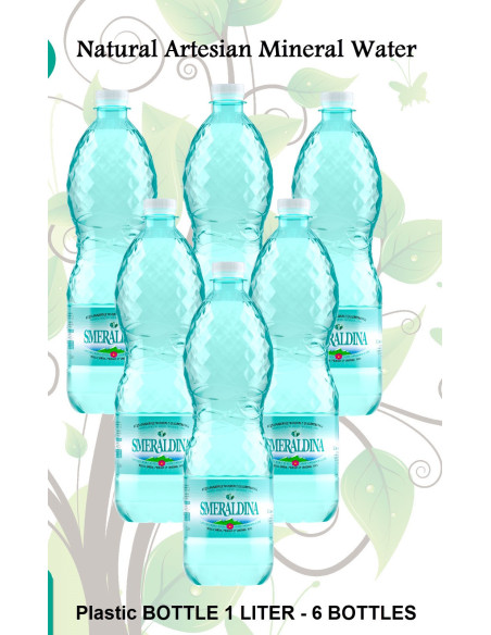 Smeraldina น้ำแร่ธรรมชาติ from Italy PET 1000ml x 6 ขวด น้ำที่ดีที่สุด