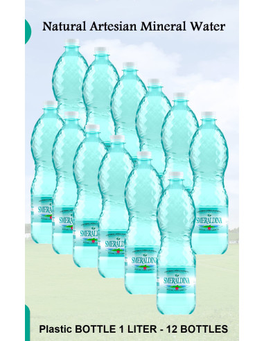 Smeraldina น้ำแร่ธรรมชาติ  Italy PET 1000 ml x 12 ขวด น้ำที่ดีที่สุด