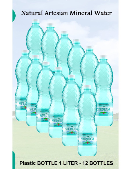 Smeraldina น้ำแร่ธรรมชาติ  Italy PET 1000 ml x 12 ขวด น้ำที่ดีที่สุด