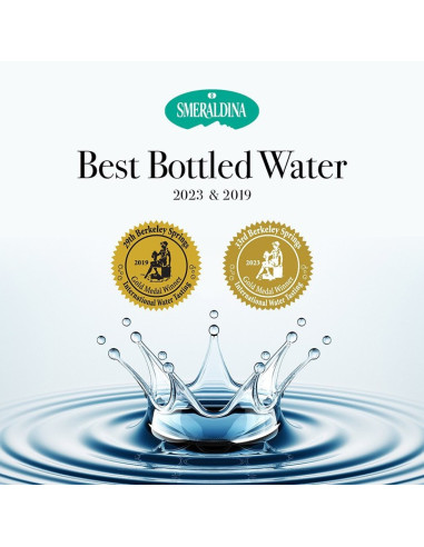 Smeraldina Natural Mineral Water Sparkling Italy PET 500 x 3 bottles