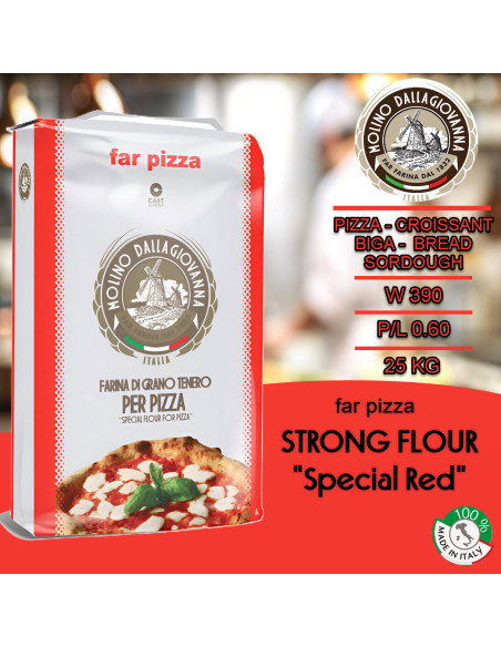 Molino Dallagiovanna S ROSSA Tipo "00" extra strong flour 5 kg.