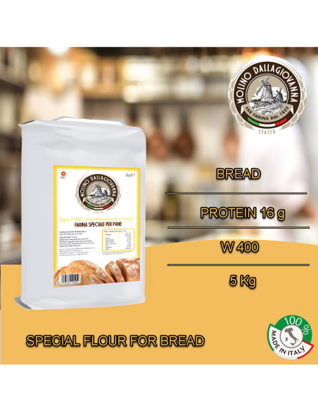 Molino Dallagiovanna Bread Flour Sourdough Extra Quality 5 KG