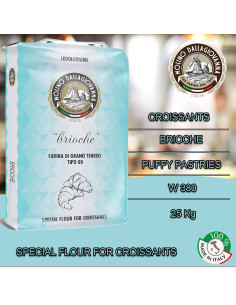 Molino Dallagiovanna Croissant and Brioche Puff Pastry flour 25 KG