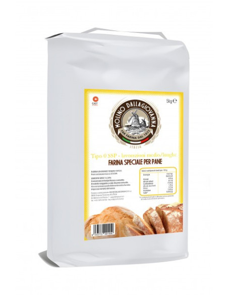 แป้งขนมปัง ซาวร์โดว์ Molino Dallagiovanna Bread Flour Sourdough  5 KG