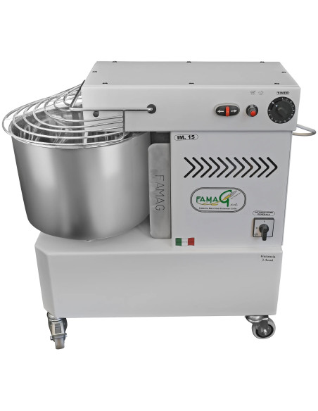 FAMAG IM15 10V HH เครื่องผสมแบบเกลียวเกียร์ถอยหลังและนวดแป้ง