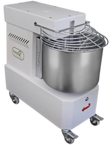 FAMAG IM15 10V HH เครื่องผสมแบบเกลียวเกียร์ถอยหลังและนวดแป้ง